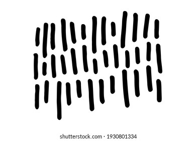 Colección de formas abstractas dibujadas a mano. Grillos escritos a mano con lápiz o pluma. Ilustración vectorial simple