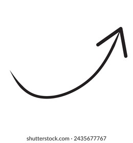 Collection hand drawn arrows. Set simple arrows isolated on white background. Arrow mark icons. Arrow paint 