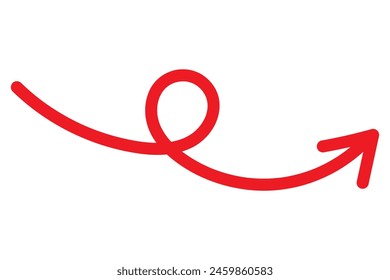  Collection hand drawn arrows. Set simple arrows isolated on white background. Arrow mark icons. Arrow paint - stock vector.