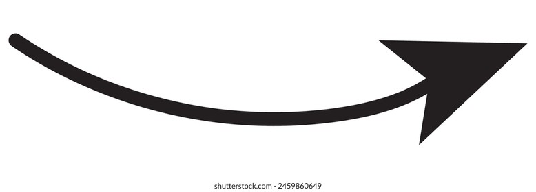  Collection hand drawn arrows. Set simple arrows isolated on white background. Arrow mark icons. Arrow paint - stock vector.