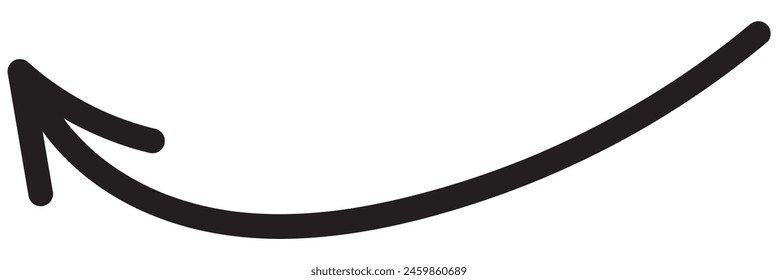  Collection hand drawn arrows. Set simple arrows isolated on white background. Arrow mark icons. Arrow paint - stock vector.