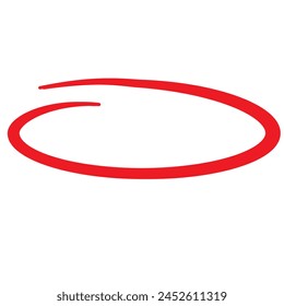 Collection of hand drawn black highlight circle. Highlighter marks, strokes. Design elements isolated on white background.
