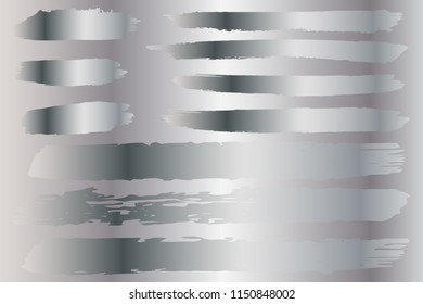 Collection of hand drawn black and white grunge brushes. Vector Grunge Brushes. Dirty Artistic Design Elements. Creative Design Elements. White background. Distress Frame, Logo, Banner, Wallpaper.