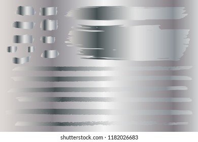 Collection of hand drawn black and white grunge brushes. Vector Grunge Brushes. Dirty Artistic Design Elements. Creative Design Elements. White background. Distress Frame, Logo, Banner, Wallpaper.