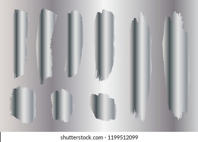 Collection of hand drawn black and white grunge brushes. Vector Grunge Brushes. Dirty Artistic Design Elements. Creative Design Elements. White background. Distress Frame, Logo, Banner, Wallpaper.