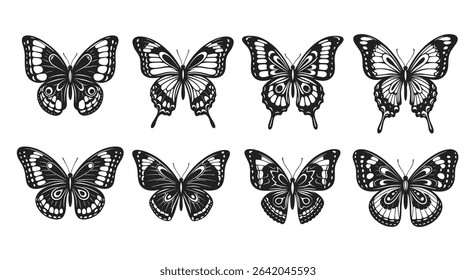Collection of Hand Drawn Butterflies Depicts the Beauty of Nature Artistically