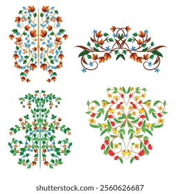 A collection Hand drawn calligraphy ornament