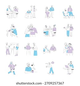 Colección de Ilustraciones de café dibujadas a mano 