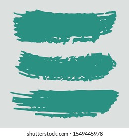Collection Of Hand Drawn Colorful Dirty Brushes. Yellow Artistic Dirty Canva. Gouache Grunge Graphic. Purple Brush Graffiti. Watercolor Background. Turquoise Distress frame. Brush Painting.