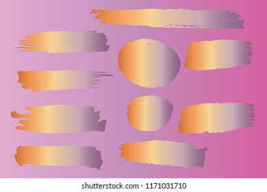 Collection of hand drawn colorful grunge brushes. Vector Grunge Brushes. Dirty Artistic Design Elements. Creative Design Elements. Rainbow background. Distress Frame, Logo, Banner, Wallpaper.