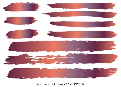Collection of hand drawn colorful grunge brushes. Vector Grunge Brushes. Dirty Artistic Design Elements. Creative Design Elements. Rainbow background. Distress Frame, Logo, Banner, Wallpaper.