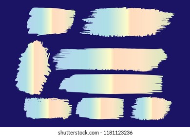 Collection of hand drawn colorful grunge brushes. Vector Grunge Brushes. Dirty Artistic Design Elements. Creative Design Elements. Rainbow background. Distress Frame, Logo, Banner, Wallpaper.