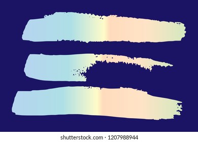 Collection of hand drawn colorful grunge brushes. Vector Grunge Brushes. Dirty Artistic Design Elements. Creative Design Elements. Rainbow background. Distress Frame, Logo, Banner, Wallpaper.