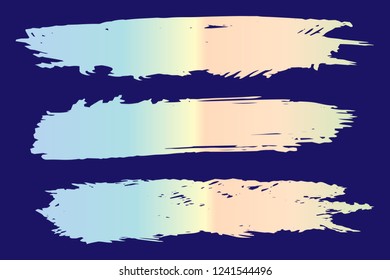 Collection of hand drawn colorful grunge brushes. Vector Grunge Brushes. Dirty Artistic Design Elements. Creative Design Elements. Rainbow background. Distress Frame, Logo, Banner, Wallpaper.