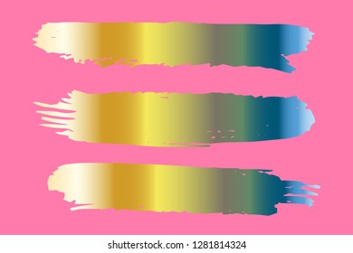 Collection of hand drawn colorful grunge brushes. Vector Grunge Brushes. Dirty Artistic Design Elements. Creative Design Elements. Rainbow background. Distress Frame, Logo, Banner, Wallpaper.