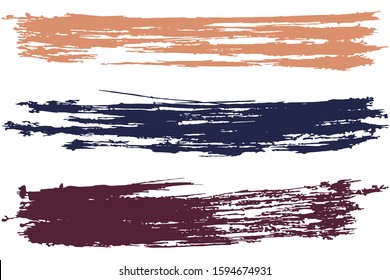 Collection of hand drawn colorful grunge brushes. Vector Grunge Brushes. Dirty Artistic Design Elements. Creative Design Elements. Rainbow background. Distress Frame, Logo, Banner, Wallpaper.