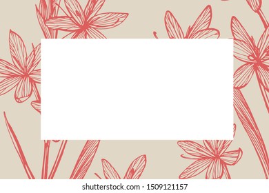 Collection of hand drawn flowers and plants. Botany. Set. Vintage flowers. Black and white illustration in the style of engravings
