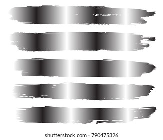 Collection of hand drawn gradient grunge brushes. Vector Grunge Brushes. Dirty Artistic Design Elements. Creative Design Elements. White background. Distress Frame, Logo, Banner, Wallpaper.