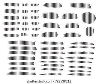 Collection of hand drawn gradient grunge brushes. Vector Grunge Brushes. Dirty Artistic Design Elements. Creative Design Elements. White background. Distress Frame, Logo, Banner, Wallpaper.