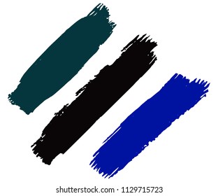 Collection of hand drawn grunge brushes. Vector Grunge Brushes. Dirty Artistic Design Elements. Creative Design Elements. Rainbow background. Distress Frame, Logo, Banner, Wallpaper.