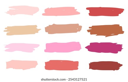 Collection of hand drawn grunge brushes. Vector Grunge Brushes.