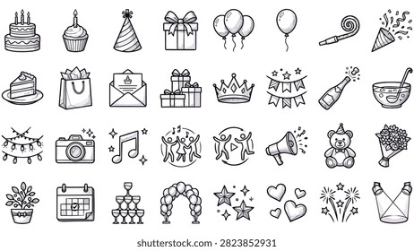 A collection hand drawn