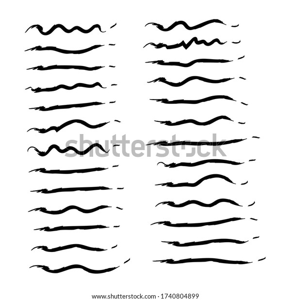 Collection Of Hand Drawn
Lines