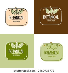 Collection of  hand drawn logos and icons of organic food, farm fresh and natural products, elements collection for food market, organic products. Vector design.