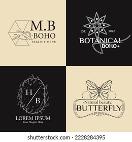 Collection of hand drawn logotypes..