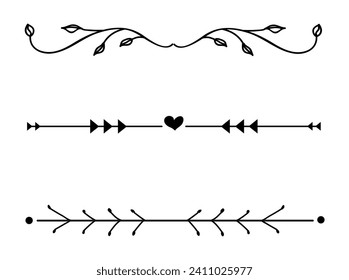Collection of hand drawn ornament	