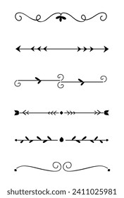 Collection of hand drawn ornament	
