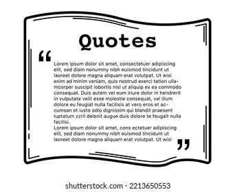 Collection of hand drawn piano bubbles templates. Concept, frame template for design poster or social media. doodle style quotes