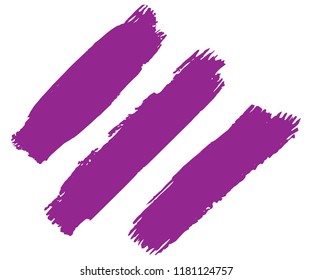 Collection of hand drawn pink grunge brushes. Vector Grunge Brushes. Dirty Artistic Design Elements. Creative Design Elements. White background. Distress Frame, Logo, Banner, Wallpaper.