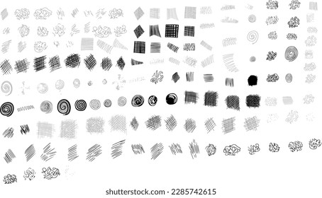 Collection of Hand Drawn Scribble Art