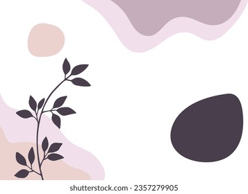 Collection of hand drawn spring flowers and plants. Monochrome vector illustrations in sketch style.