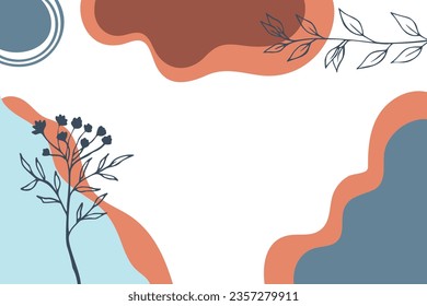 Sammlung von handgezeichneten Frühlingsblumen und -pflanzen. Monochrome Vektorgrafiken im Skizzenstil.