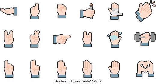 Collection of Hand Gestures and Hand Signals