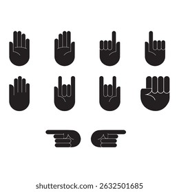 colección del Vector del icono de la mano
