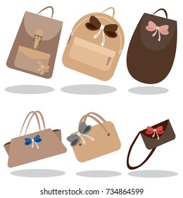 Collection of handbags