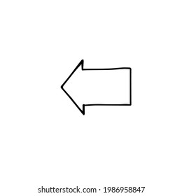 Collection of hand-drawn arrows. set of black vector arrows. doodles isolated on white background