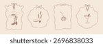 Collection of hand-drawn cowgirl frames featuring boots, hats, guitars, and hearts. Perfect for western weddings, parties, and vintage invitations.