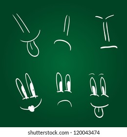 Collection of Hand-drawn smiles