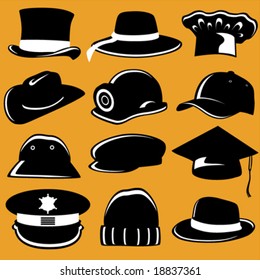 collection of hat