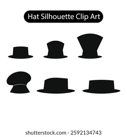  Collection of Hat Silhouettes for Design Projects