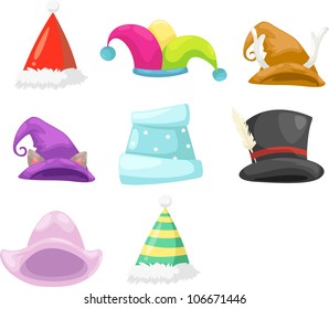 Collection hat vector