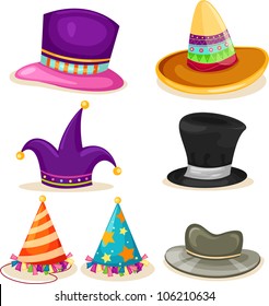 Collection hat vector file