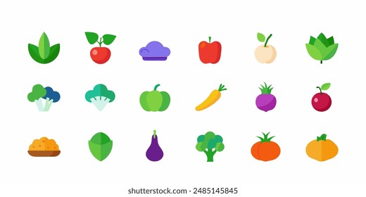 Collection for Healthy Living and Culinary Designs. berry icons set, botanical edible plants clipart, citrus graphic images, culinary ingredients drawings, edible natural products designs.