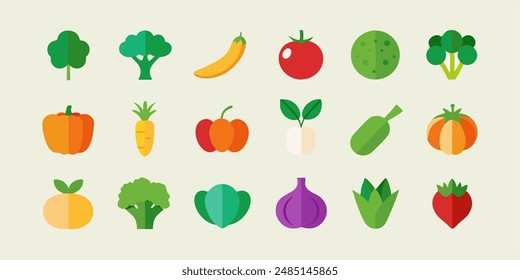 Collection for Healthy Living and Culinary Designs. berry icons set, botanical edible plants clipart, citrus graphic images, culinary ingredients drawings, edible natural products designs.