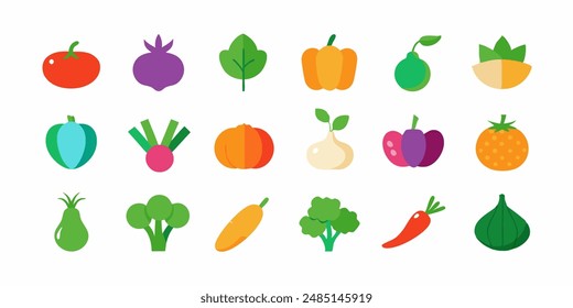 Collection for Healthy Living and Culinary Designs. berry icons set, botanical edible plants clipart, citrus graphic images, culinary ingredients drawings, edible natural products designs.