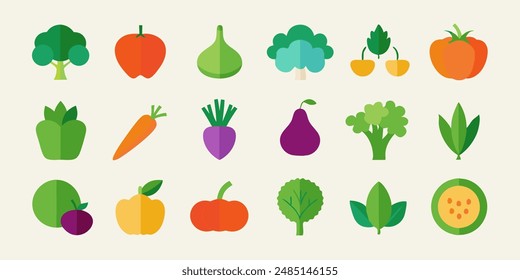 Collection for Healthy Living and Culinary Designs. berry icons set, botanical edible plants clipart, citrus graphic images, culinary ingredients drawings, edible natural products designs.